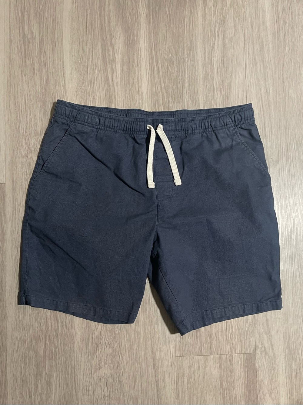 Men's Navy Goodfellow Drawstring Cotton Shorts